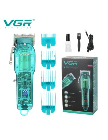V-660 Digital Display New Transparent Hair Clipper