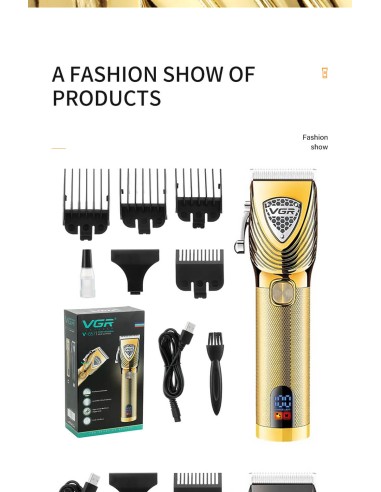 V-657 Rechargeable Professional Electric Hair...