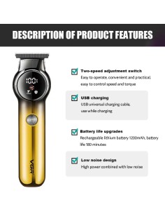 V-989 Professional Hair Clipper Corded & Cordless with... 2