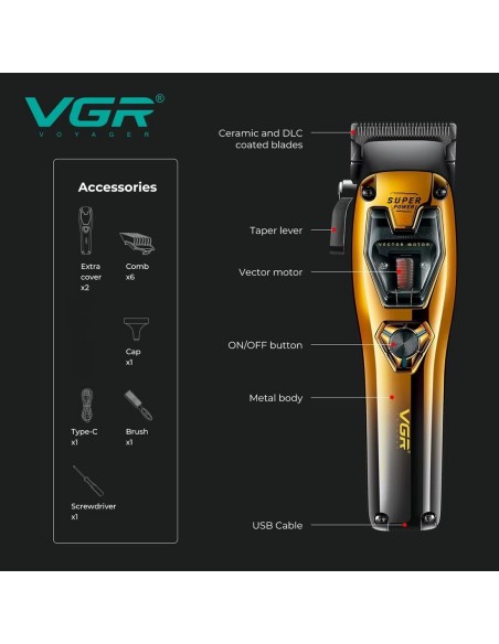 RASOIO CLIPPER VECTOR VGR V-668