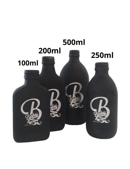 Bottiglie Ceramica Nere Barbers