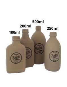 Bottiglie Ceramica Marroni Barbers