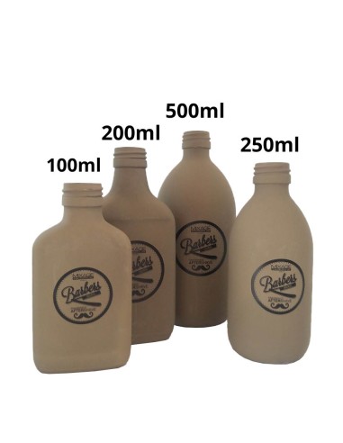 Bottiglie Ceramica Marroni Barbers