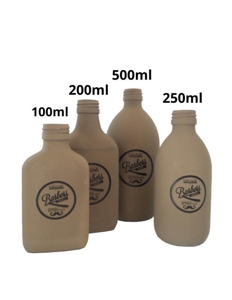 Bottiglie Ceramica Marroni Barbers